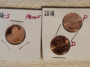 2 rolls* 2018 P D Lincoln Penny Cent 2018 P D Nickel 2018 P D Dime roll