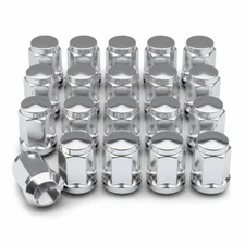 20 Chrome Lug Nuts 1/2" Closed End 5x5.5 For Dodge Ram 1500 Bulge Acorn 3/4 HEX