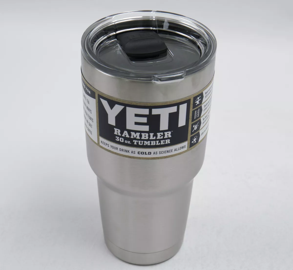 Yeti Rambler Tumbler with Magslider Lid, Stainless Steel, 30oz