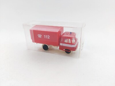 SES STETTNISCH 09930 Modell 1/87 (1:87) H0 - ROBUR ''FEUERWEHR '' PRITSCHE PLANE