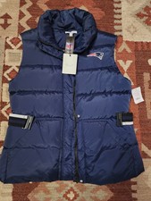 Nfl New England Patriots Wear By Erin Andrews Women’s Puffy Vest - Lg Nwt New