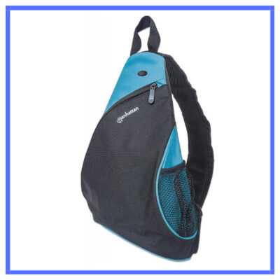 Zaino zainetto monospalla uomo donna piccolo Manhattan porta pc e