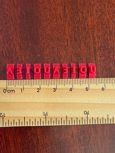 Mini capital font Alphabets set Arial petite numbers symbols - Picture 6 of 7