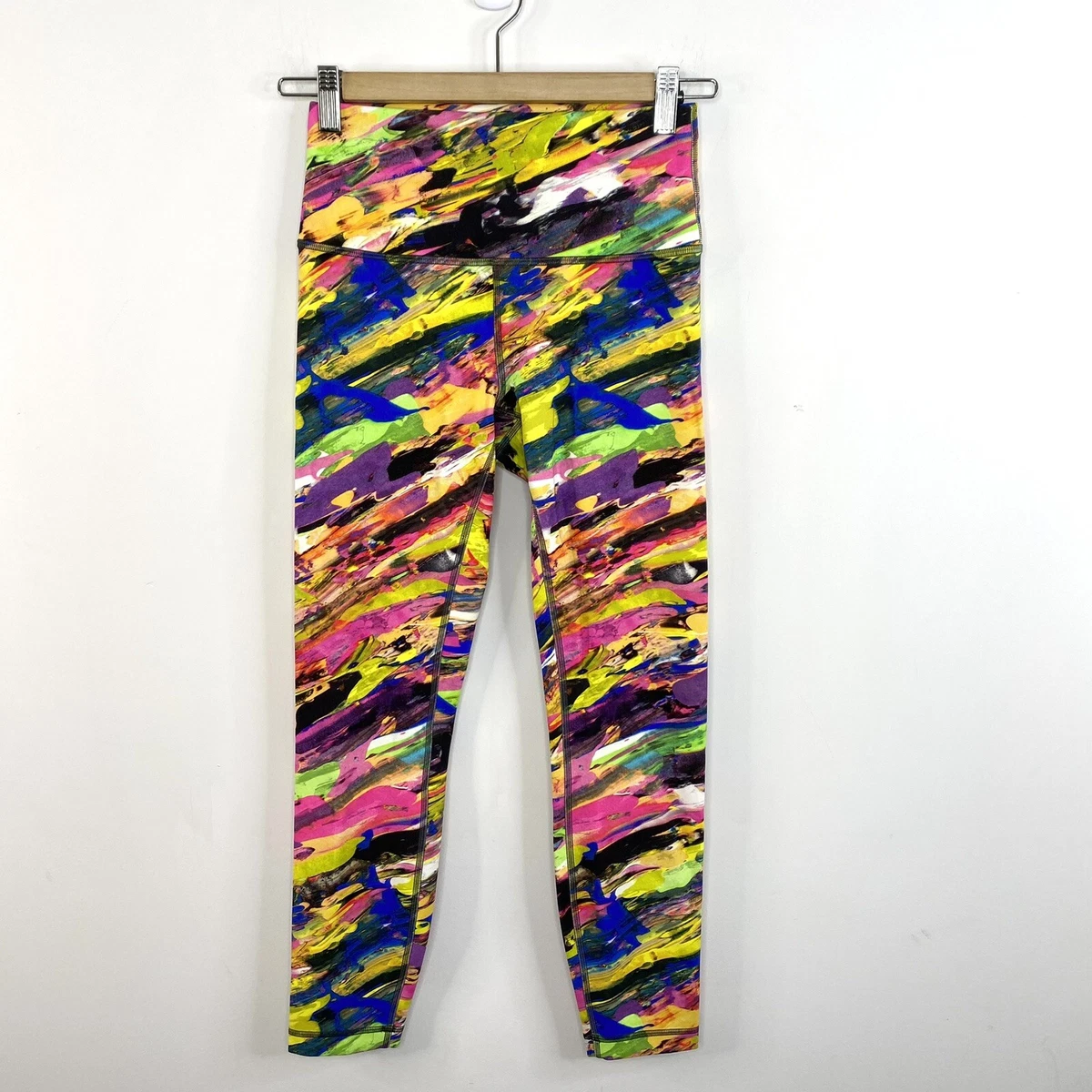 Lululemon Size 6 Catalyst Multi Color Wunder Train High Rise Tight Leggings  25