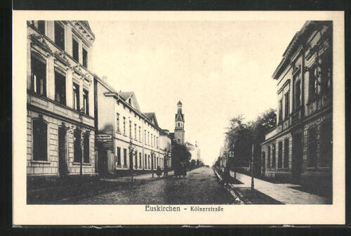 Euskirchen, Kölnerstrasse mit Pferdekutsche, Ansichtskarte  - Bild 1 von 2