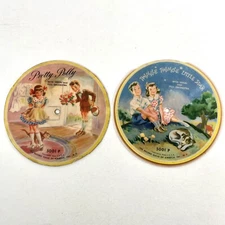 Pretty Polly Twinkle Twinkle Little Star Record Guild 7” Picture Discs Lot of 2