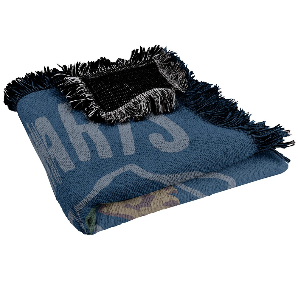 Harry Potter Blanket 50"x60" Hogwarts School Woven Blend Throw