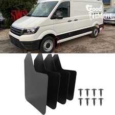 For VW Crafter Caddy 4x Front Rear Mud Flaps Guards Splash Mudguards Matt Black