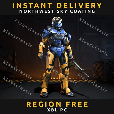 Halo Infinite: Northwest Sky Armor Coating | Multi Core Skin + Crowned | Global