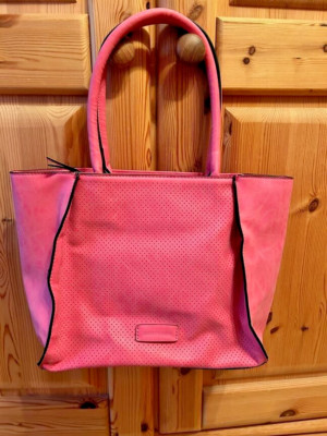 Gerry Weber Schultertasche Groß Leder - Pink  NEU