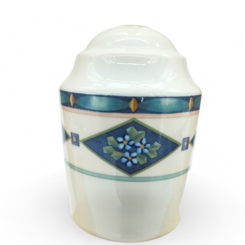Pflatzgraff Crystaflora Salt Pepper Shakers Thailand Floral Diamond Stoppers VTG - Picture 13 of 14