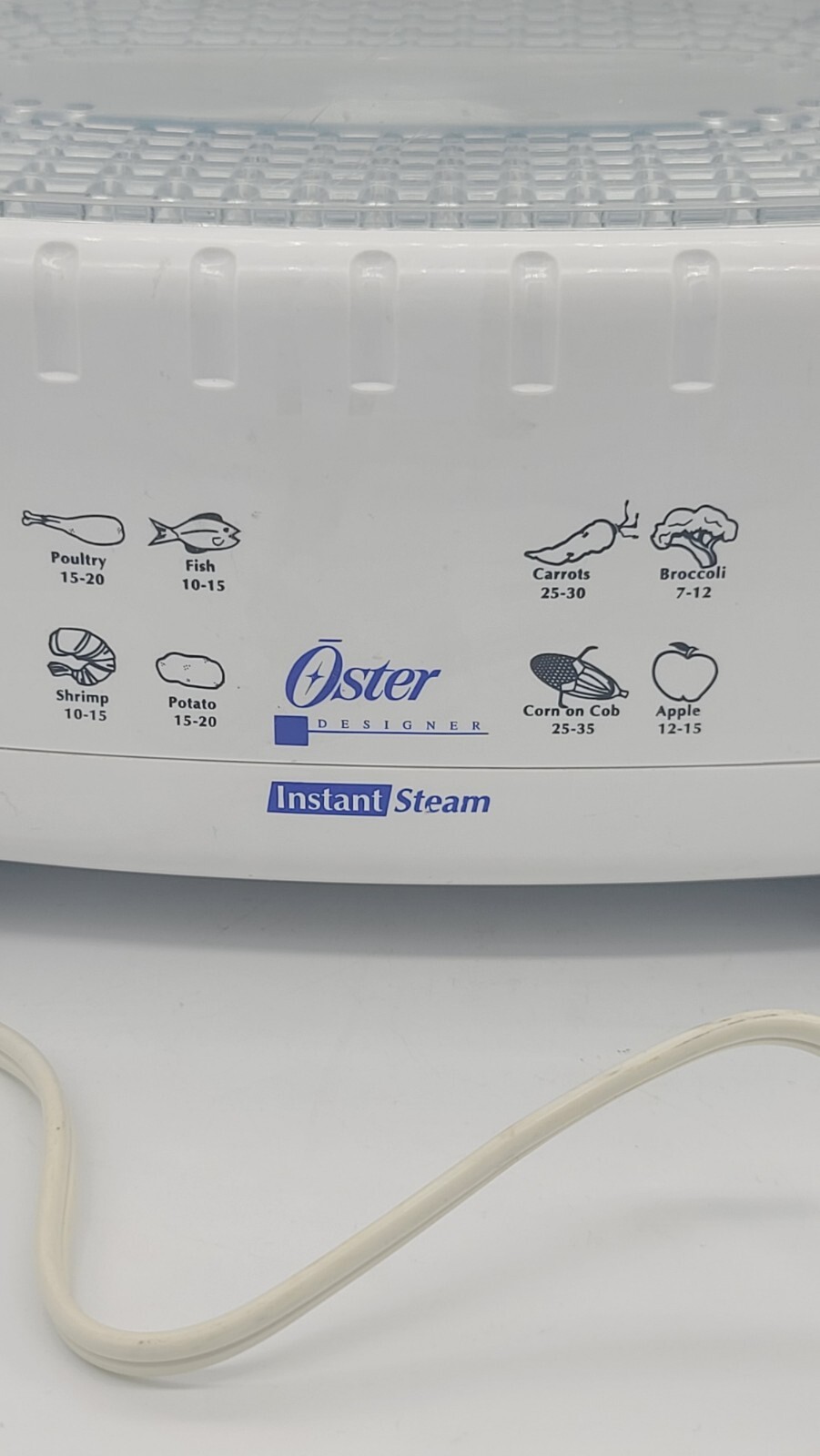 Oster Designer 6 Quartz Instant Steam 4711 2 Tier Food Steamer and Rice