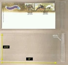 *FREE SHIP* OPP Plastic Sleeve C/W Sticker Size [4.5" x 9"] for FDC (25 pcs/pack