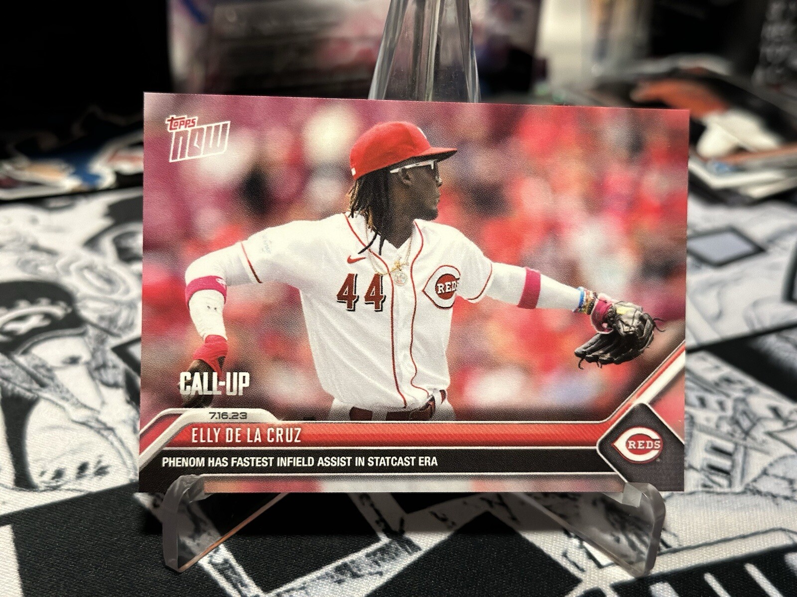 Elly De La Cruz Call Up Fastest Infield Assist 2023 MLB TOPPS NOW 575