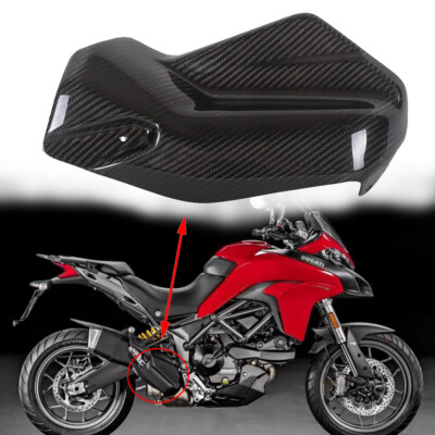 Carbon Fiber Refit Exhasust Protect Cover For Ducati Multistrada