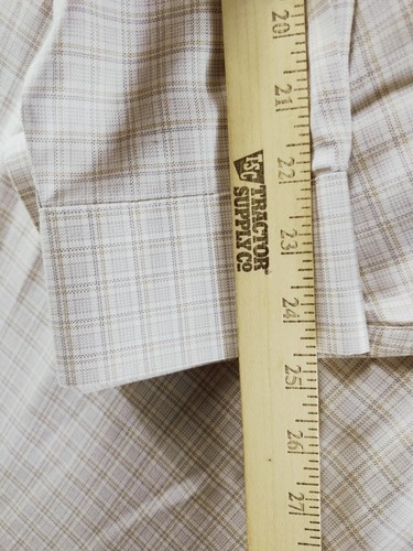 Hart Schaffner Marx Men's Dress Shirt Size 17.5 35 100% Pima Cotton Non-Iron - Picture 10 of 10