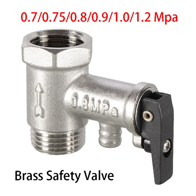 Safety Valve Water Boiler Pressure Relief Check Valves Brass 0.7 0.8 0.9 1.2 MPa Safety Valve Water Boiler Pressure Relief Check Valves Brass 0.7 0.8 0.9 1.2 MPa