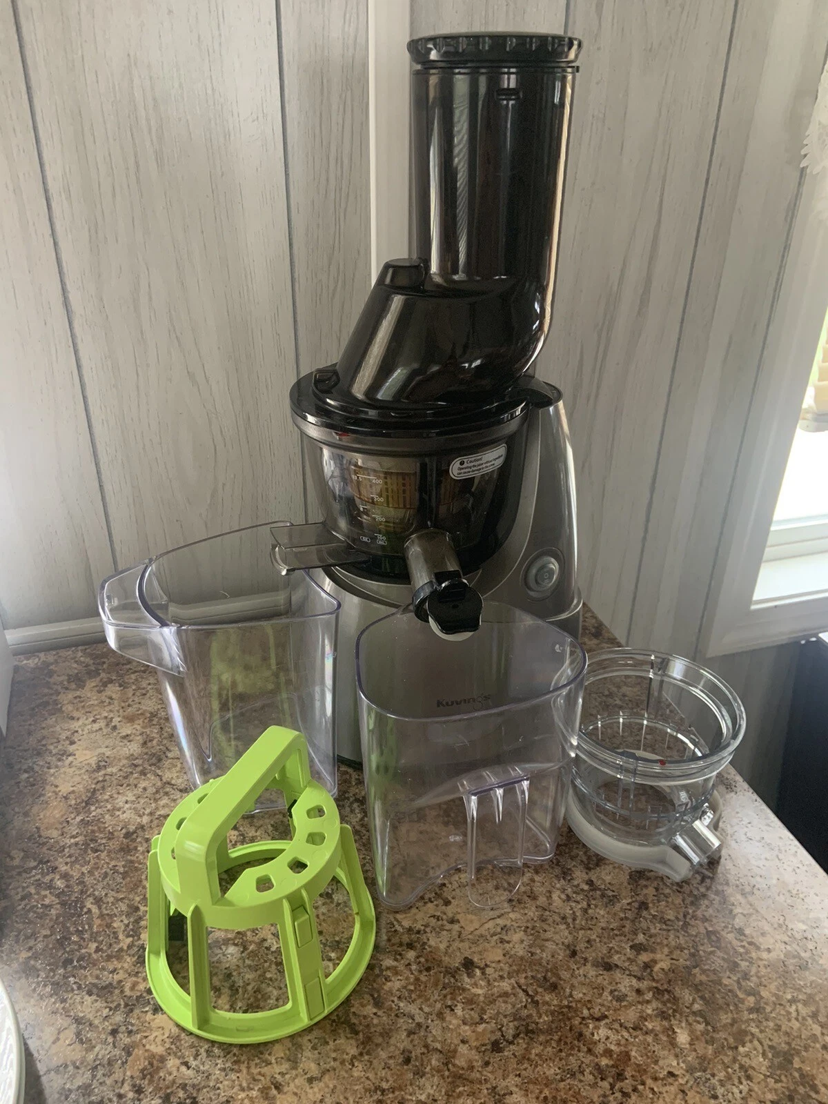 Kuvings Whole Slow Juicer Grey, includes Sorbet Strainer