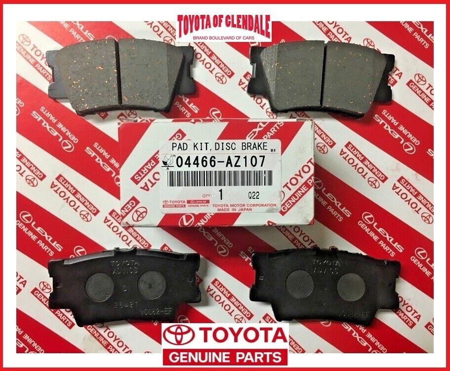 TOYOTA AVALON/HV, CAMRY, RAV4/EV REAR CERAMIC BRAKE PADS GENUINE OEM 04466-AZ207
