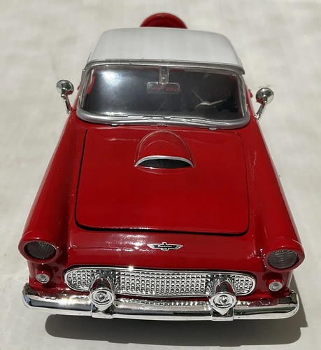 Franklin Mint 1/24 Ford Thunderbird 1956 Red Diecast - Picture 6 of 6