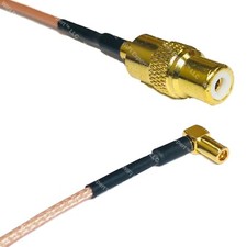 RG316 RCA FEMALE to SMB MALE ANGLE RF Cable Rapid-SHIP LOT
