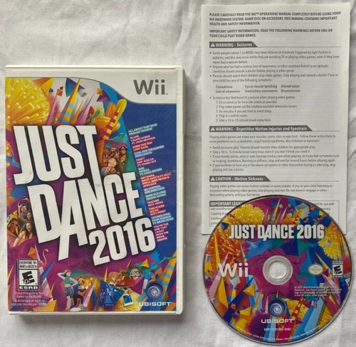 Just Dance 2016 (Nintendo Wii, 2015) Complete with Manual Tested