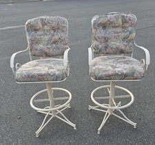 PAIR of Vintage  Swivel Kitchen Counter/Barstools plus 1 more selling separately