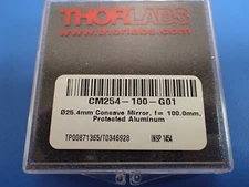 THORLABS CM254-100-G01 - Ø1" ALUMINUM-COATED CONCAVE MIRROR, F = 100.0 MM