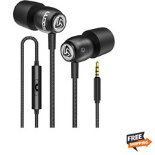 Ergonomic Wired Earbuds with Microphone - Comfortable Sound Isolating Earphones
