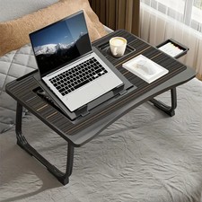 Portable Laptop Bed Table with Cup Holder  Tablet Card Slot