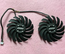 Pair Fans Cooler Fan For MSI ARMOR RX470 RX480 RX570 RX580 PLD09210S12HH 85mm