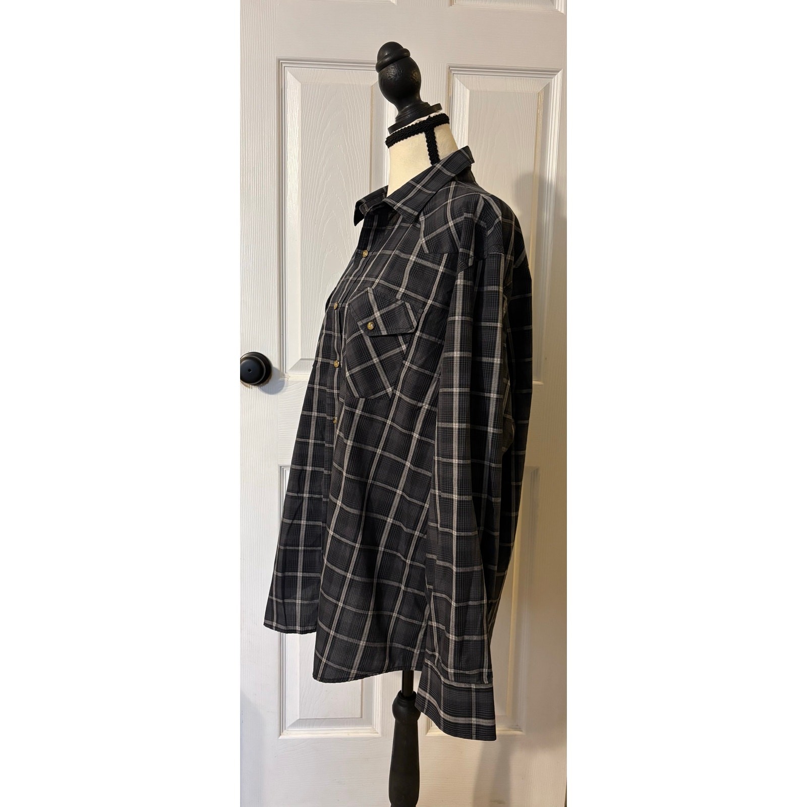 Pendleton Frontier Plaid Western Style Button Dow… - image 4