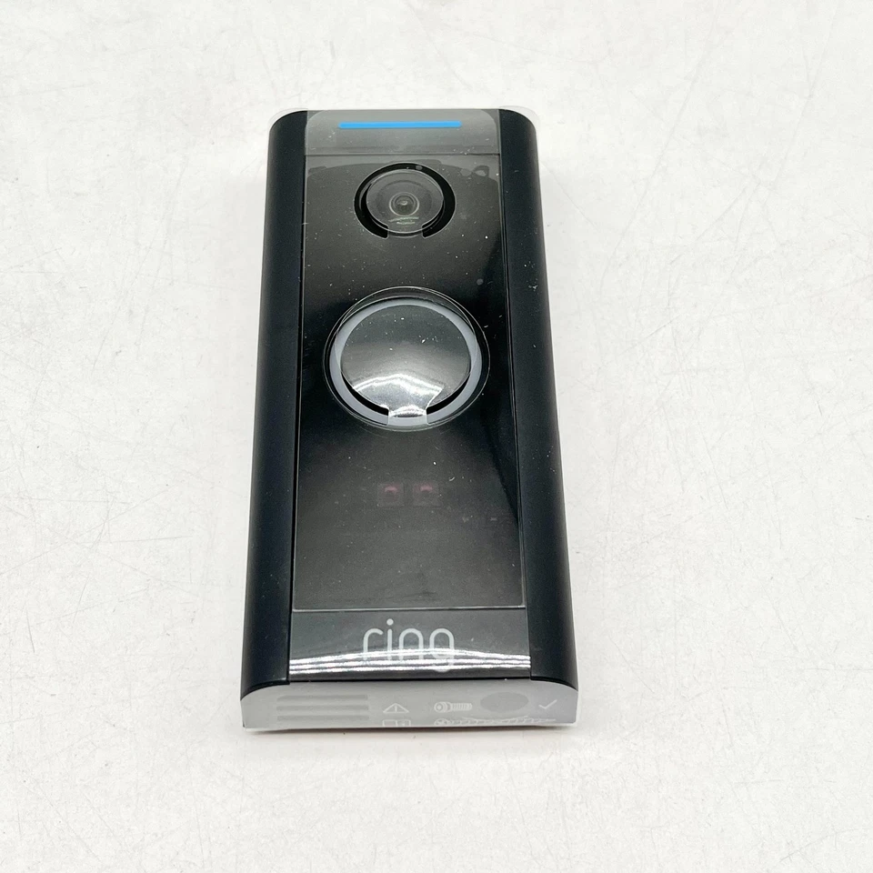 Timbre video Ring con cable 1080p HD detección de movimiento y conversación bidireccional - negro Foto 2 de 4