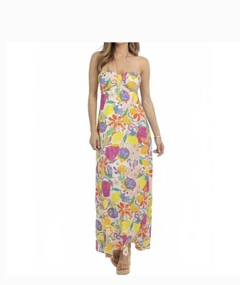 Fore Collection Fruity Maxi Dress Size Small