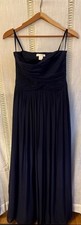 Ann Taylor Navy Strapless Chiffon Formal Dress - Size 4