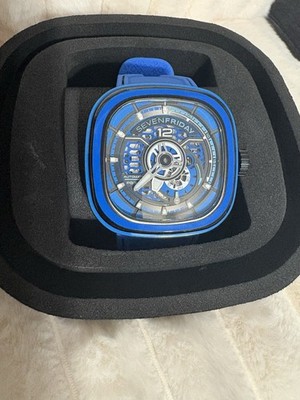 SevenFriday PS3/04 Colored Carbon Automatic Blue Dial Men's Watch CCB New Set