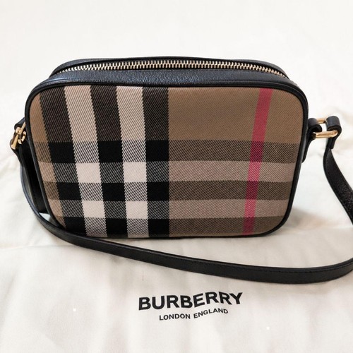 BURBERRY Nova Check Camera Bag Shoulder Bag with Dust Bag