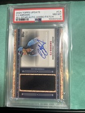 CJ ABRAMS 2024 TOPPS UPDATE SERIES ALL-STAR JUMBO PATCH AUTOGRAPH /10 AUTO Q1078