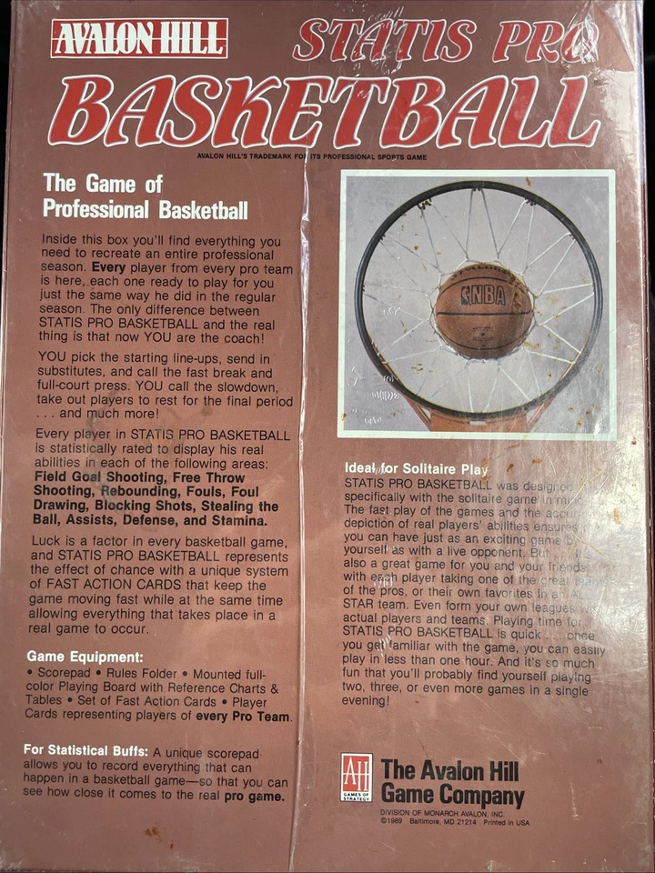 Statis Pro Basketball Game - Image 2 of 2