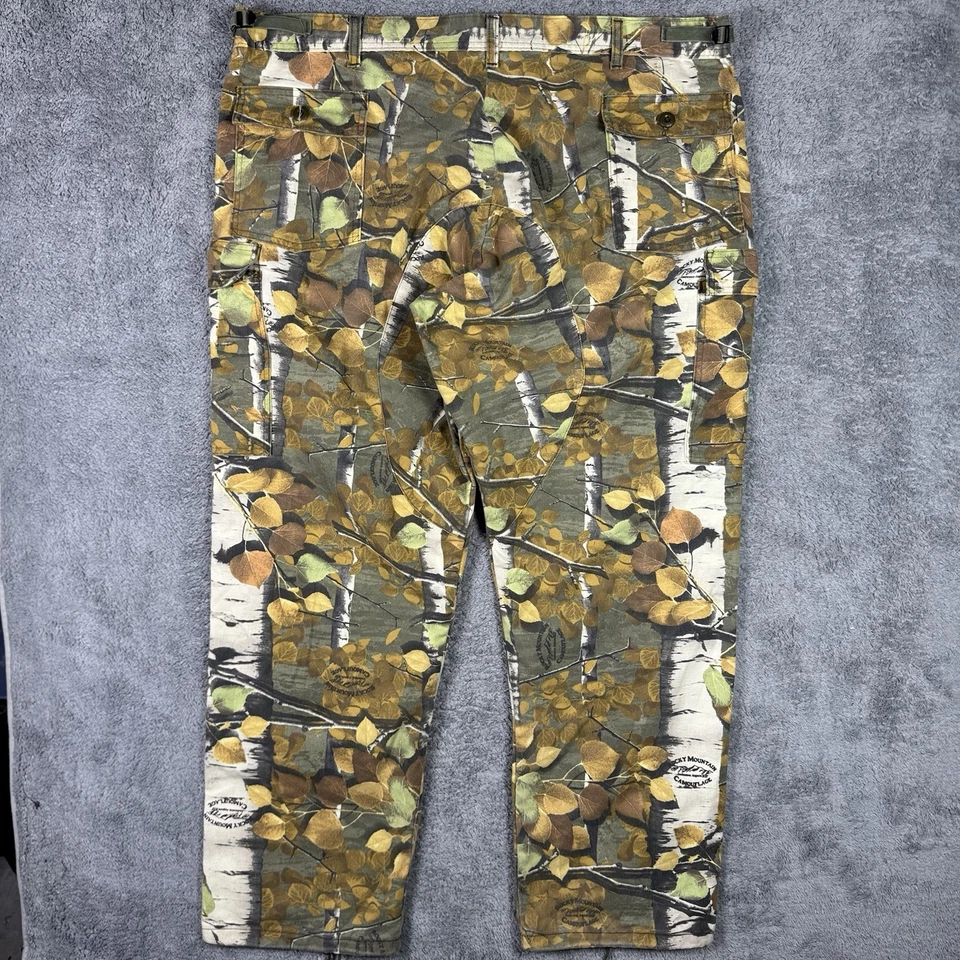 Vintage Rocky Mountain Camouflage Cargo Pants Men 2XL 44x32 Hunting Autumn Aspen - Image 3 of 4