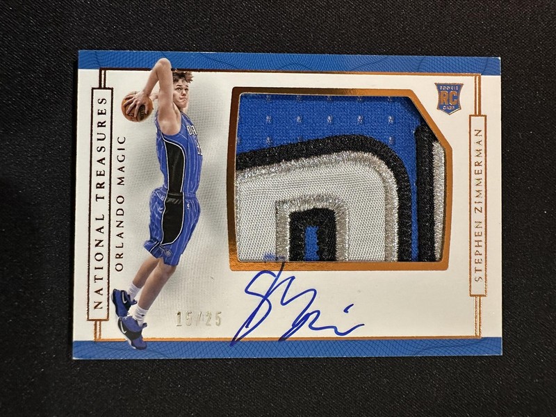 Stephen Zimmerman RC 2016-17 National Treasures Rookie Patch Autograph Auto /25