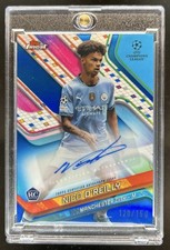 2024-25 Topps Finest UEFA Nico O'Reilly Auto RC Blue Refractor #/150 Man City