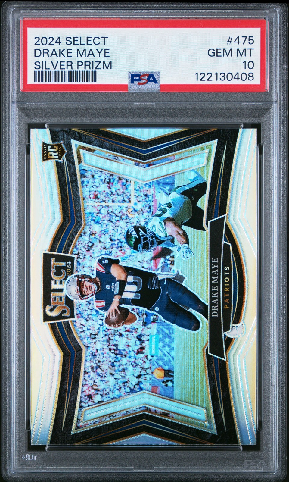 2024 PANINI SELECT SILVER PRIZM #475 DRAKE MAYE PSA 10