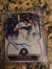 2023 Bowman Chrome Jacob Melton Speckle Reafractor Auto /299