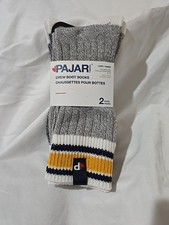 NWT PAJAR Size 6-10 2 Pairs Heather Multi Colors Women Crew Boot Socks
