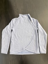 58 ATHLETA girl Light Blue WARM sweatshirt XL 14