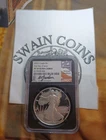 2022 S American SILVER EAGLE NGC PF70 MICHAEL GAUDIOSO SIGNED Fdoi EF104