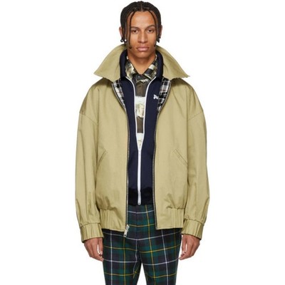 SELTEN UVP 1499  - PALM ANGELS Wool Plaid Harringtn Wendejacke S/M/L P2P22''