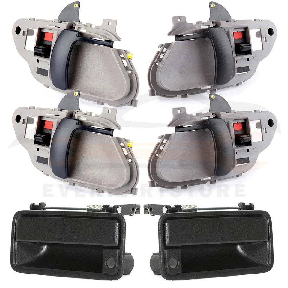 4xInner & 2xOuter Door Handles For 1995-1999 GMC K2500 Suburban Front LH RH - Изображение 2 из 4