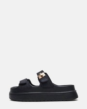 Steve Madden Women's Bigschmona Platform Slide Sandal Black